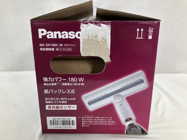 【動作保証】 Panasonic MC-DF100C-W 電気掃除機 ふとん清潔ノズル 紙パックレス式 パナソニック 家電 未使用 W8794031の画像9