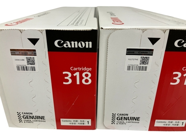 【動作保証】 Canon cartridge 318 4色 シアン マゼンタ イエロー ブラック 純正トナーカートリッジ 未使用 T8788785の画像6