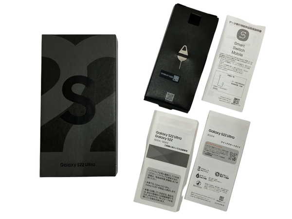 【動作保証】 sumsung Galaxy S22 Ultra スマートフォン 携帯電話 256GB 6.8インチ ファントムブラック au KDDI 中古 T8743503の画像2