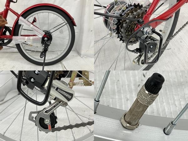 【引取限定】 THREE STONE AIJYU CYCLE 20インチ 折りたたみ 自転車 中古 直 K8351139の画像7