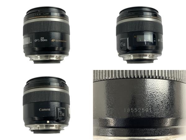 Canon MACRO LENS EFS 60mm 1:2.8 USM カメラ レンズ キャノン ジャンク N8755716の画像6