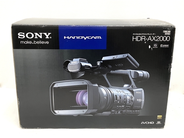 【動作保証】SONY HDR-AX2000 ビデオカメラ HDビデオカメラ 2009年製 HSA-V500付き 中古 M8717817の画像2