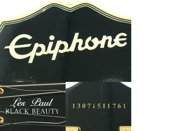 【動作保証】Epiphone エピフォン Les Paul BLACK BEAUTY レスポール エレキ ギター 訳あり 中古 Y8776941の画像3