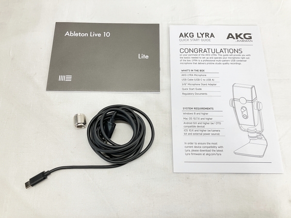 【動作保証】AKG LYRA コンデンサーマイク ウルトラ HD マルチモード USB マイクロホン 音響機材 中古 W8795532の画像2