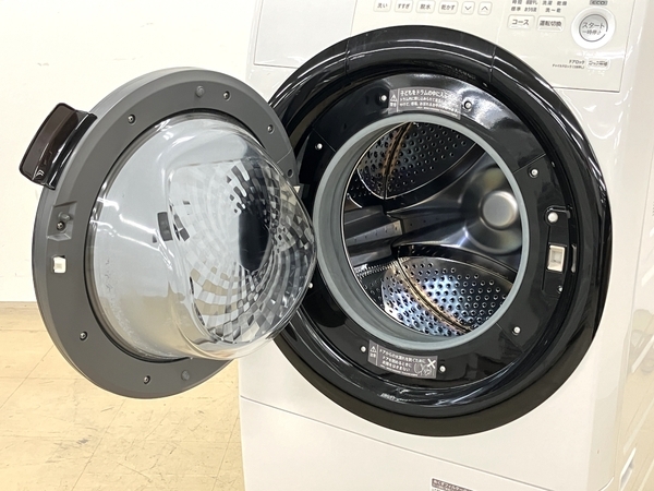 【動作保証】SHARP シャープ ES-S7E-WL 2020年製 ドラム式洗濯機 中古 楽 B8746649の画像5
