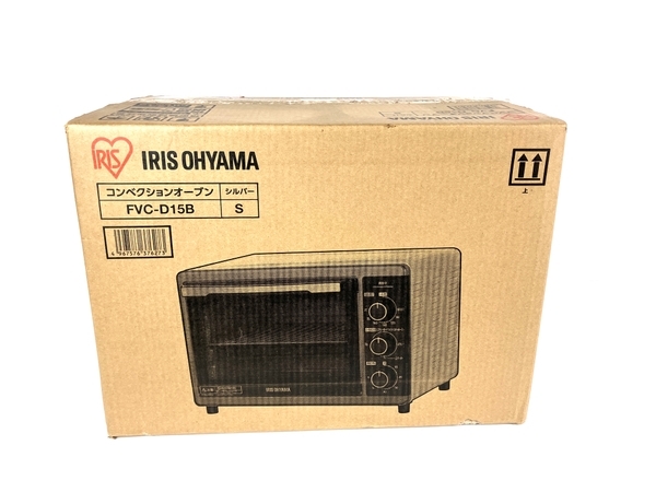 【動作保証】IRIS OHYAMA FVC-D15B コンベクションオーブン オーブンレンジ トースト 同時4枚 未使用 Y8774714の画像1
