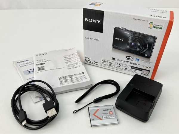 【動作保証】 SONY Cyber-shot DSC-WX220 コンパクト デジタル カメラ コンデジ ブラック サイバーショット ソニー 中古 Z8799734_画像2
