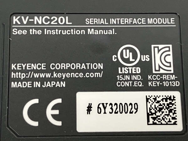 【動作保証】 KEYENCE KV-NC20L SERIALE INTERFACE MODULE キーエンス 未使用 S8794413の画像7