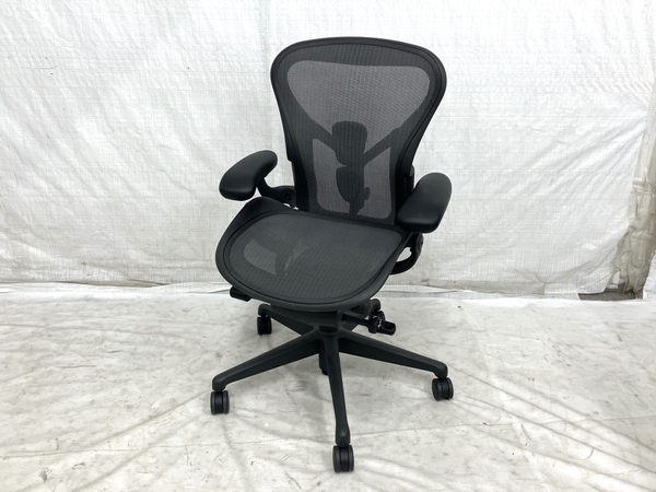 【動作保証】 HermanMiller Aeron Chair オフィスチェア 中古 楽 Y8790532の画像1