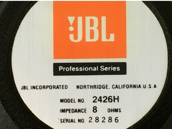 【動作保証】 JBL 2426H 1インチドライバー 8Ω ペア 音響機材 中古 Y8715115の画像3