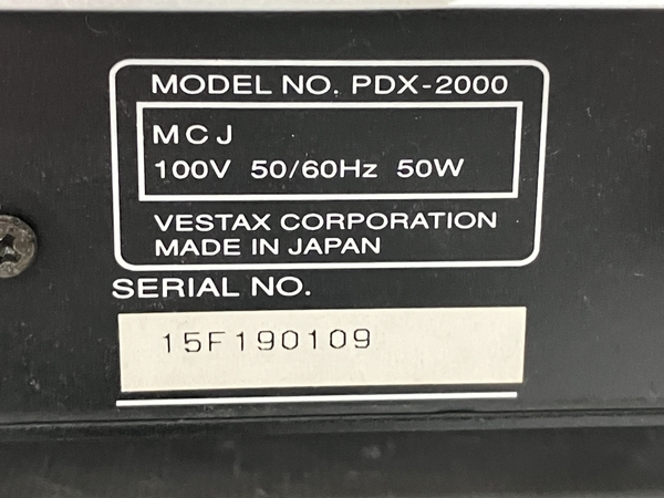 [ гарантия работы ]Vestax PDX-2000 проигрыватель запись плеер акустическое оборудование аудио be старт ks б/у H8803178