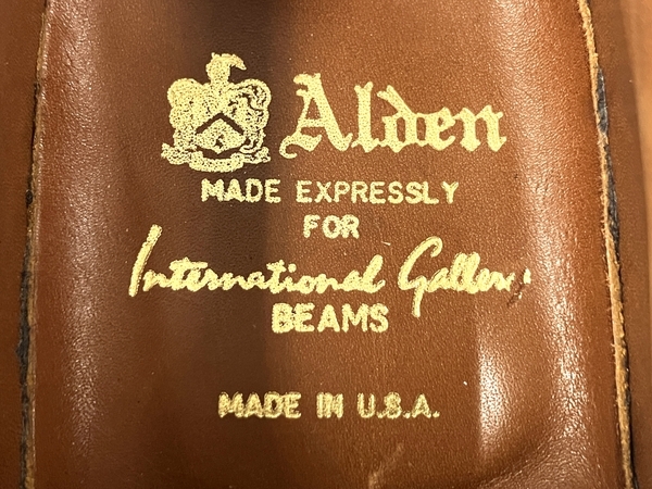 Alden オールデン 990 インターナショナル ギャラリー BEAMS ビームス レザー コードバン メンズ シューズ 6D 良好 T8391432_画像7