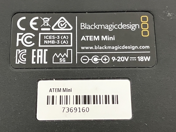 Blackmagicdesign ATEM mini ライブ プロダクションスイッチャー 映像制作機器 ジャンク K8790172_画像3