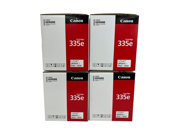 【動作保証】 Canon 335e ブラック マゼンタ シアン イエロー 4色1セット トナー 未使用 N8806499_画像3