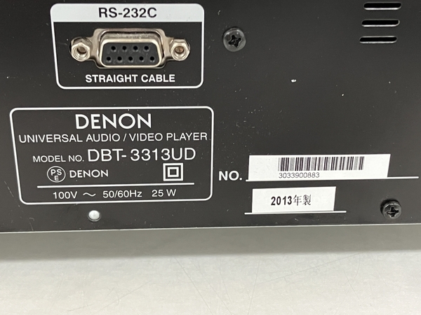 DENON DBT-3313UD-K ユニバーサル・ブルーレイディスク・プレーヤー ハイレゾ 音源対応 ブラック 家電 ジャンク T8471317_画像6