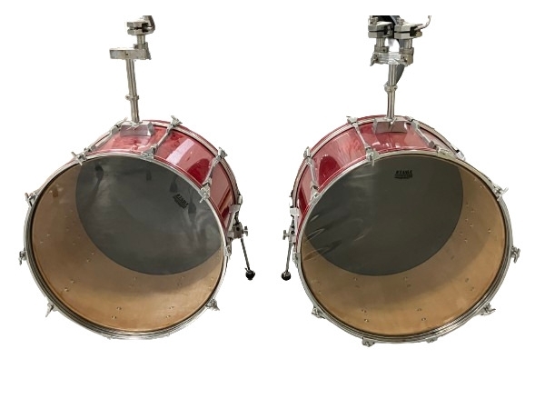 【引取限定】 REMO TAMA POWER BEAT ドラムセット スタンド 椅子付 打楽器 レモ タマ パワービート ジャンク 直 B8540367の画像9