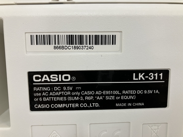 【動作保証】CASIO LK-311 光ナビゲーションキーボード HIKARI KEYBOARD 中古 B8695352_画像10