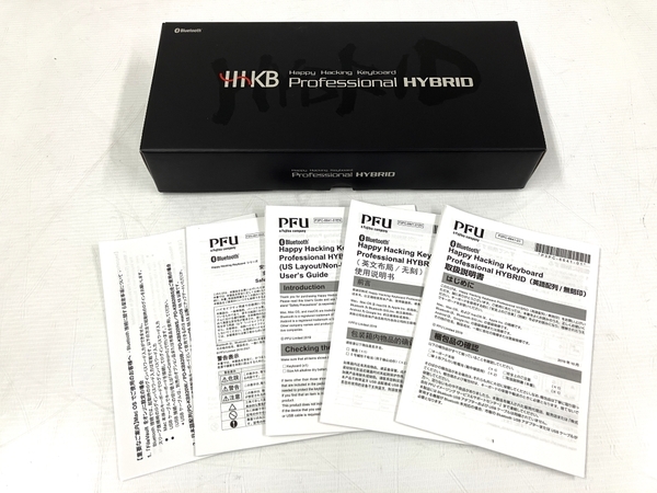 HHKB Professional HYBRID Type-S 無刻印/墨英語配列 PD-KB800BNS キーボード 2021年製 Bluetooth USB接続 Type-C 中古 訳有 T8677977の画像2