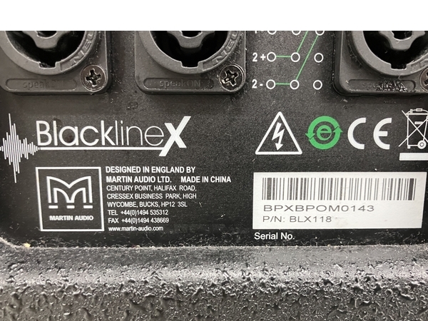【引取限定】【動作保証】Martin Audio Blackline X118 コンパクト・サブベースシステム スピーカー ペア 中古 Y8747779の画像2