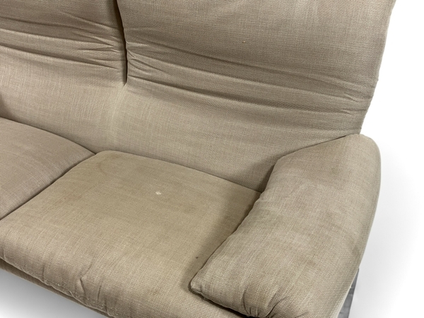 【引取限定】Cassina カッシーナ ソファー ブランド家具 ベージュ 家具 3-4人用 中古 直 T8762431_画像4