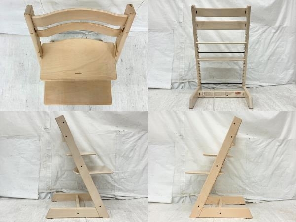 STOKKE ストッケ TrippTrapp トリップトラップ ベビーチェア 子供椅子 木製 中古 K8619780の画像2