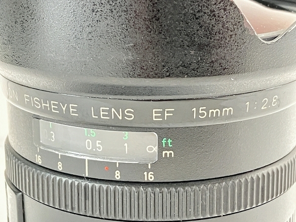 【動作保証】Canon FISHEYE LENS EF 15mm 1:2.8 単焦点 レンズ フィッシュアイ キャノン カメラ周辺機器 ジャンク W8781108_画像5