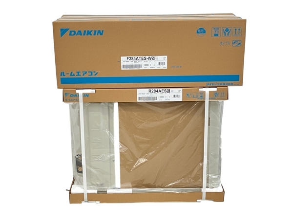 【動作保証】 DAIKIN S284ATES-W ルーム エアコン F284ATWES R284AES セット 10畳程度 家電 ダイキン 未使用 O8813517の画像1