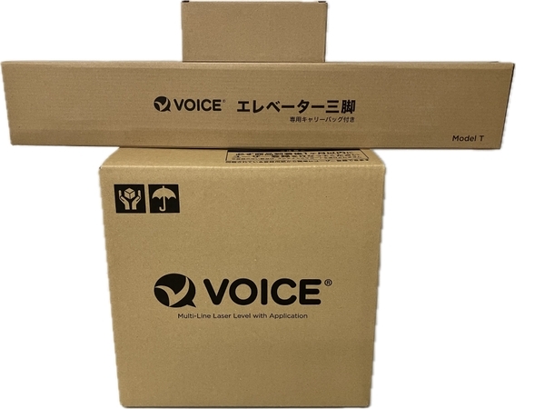【動作保証】 voice レーザー墨出器 Model-G8(三脚+受光器)セット 未使用 S8782709の画像1