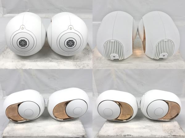 【動作保証】DEVIALET PHANTOM MX207 スピーカー ペア ゴールド TC712 リモコン付き 中古 F8779608の画像3