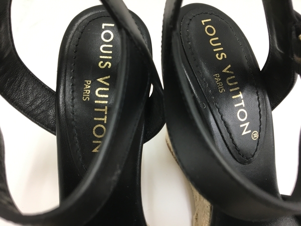 LOUIS VUITTON ルイヴィトン スターボードライン ウェッジソール サンダル 中古 良好 T8326177_画像4