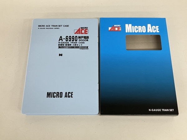 MICRO ACE A-6990 神戸電鉄 3000系 前期型 登場時4両セット アルミ合金製ボディ オレンジ帯3000系 鉄道模型 Nゲージ 中古 良好 K8811226_画像3