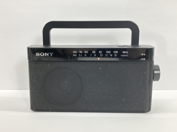 [ operation guarantee ] SONY ICF-306 handy portable radio FM/AM/ wide FM correspondence compact audio equipment used W8747926