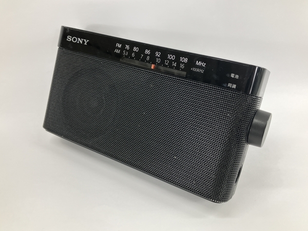 [ operation guarantee ] SONY ICF-306 handy portable radio FM/AM/ wide FM correspondence compact audio equipment used W8747926