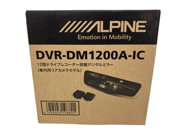 [ гарантия работы ]ALPINE DVR-DM1200A-IC 12 type регистратор пути (drive recorder) установка цифровой зеркало не использовался N8798001