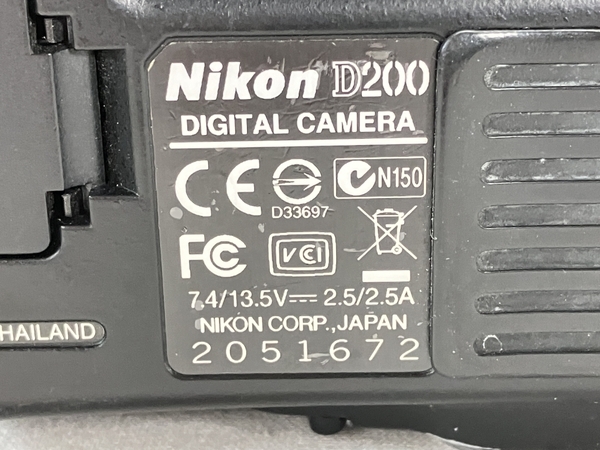 【動作保証】Nikon D200 カメラ ボディ MB-D200 バッテリーパック付 一眼レフ ニコン ジャンク W8758227_画像10