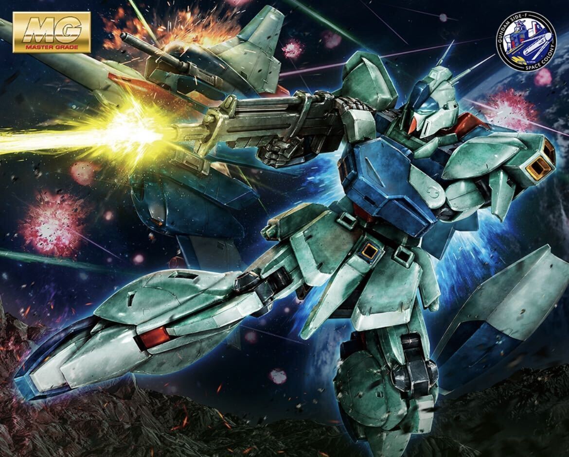 送料無料 MG 1/100 リ・ガズィ 逆襲のシャアVer. GUNDAM SIDE-F ガンダム 逆襲のシャア ガンダムベース マスターグレード リガズィ Re-GZの画像1