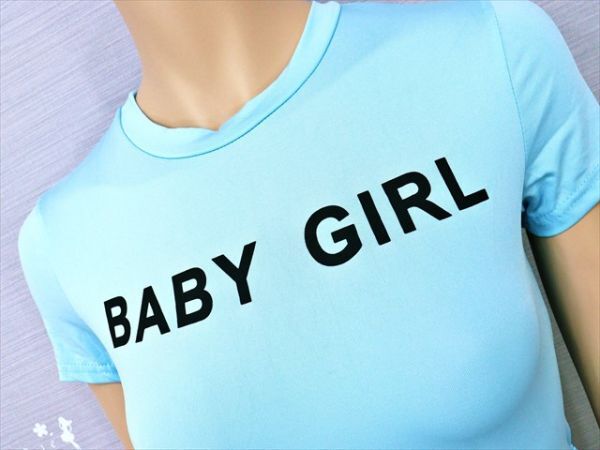 PY3-380◇//新品同様♪BABY GIRL♪ヘソ出しDesignがCute♪超ハイレグ*クロッチ開閉♪スイムウエア※一番安価な送料はゆうパケットなら210円_画像3