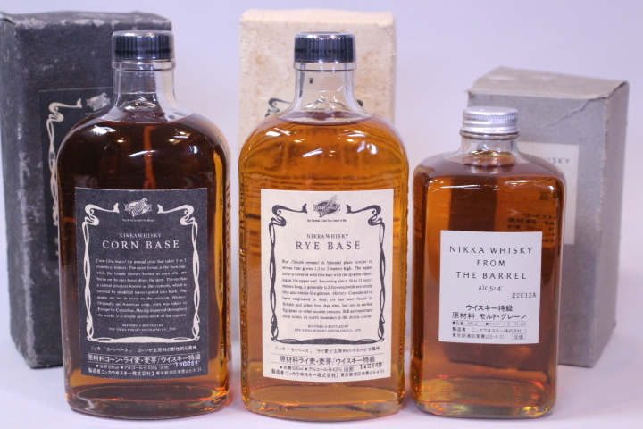 p-1921 未開栓古酒 ニッカ フロム ザ バレル 500ml 51.4% NIKKA WHISKY FROM THE BARREL/ RYE BASE /CORN BASE 500ml ウイスキー 3本の画像1