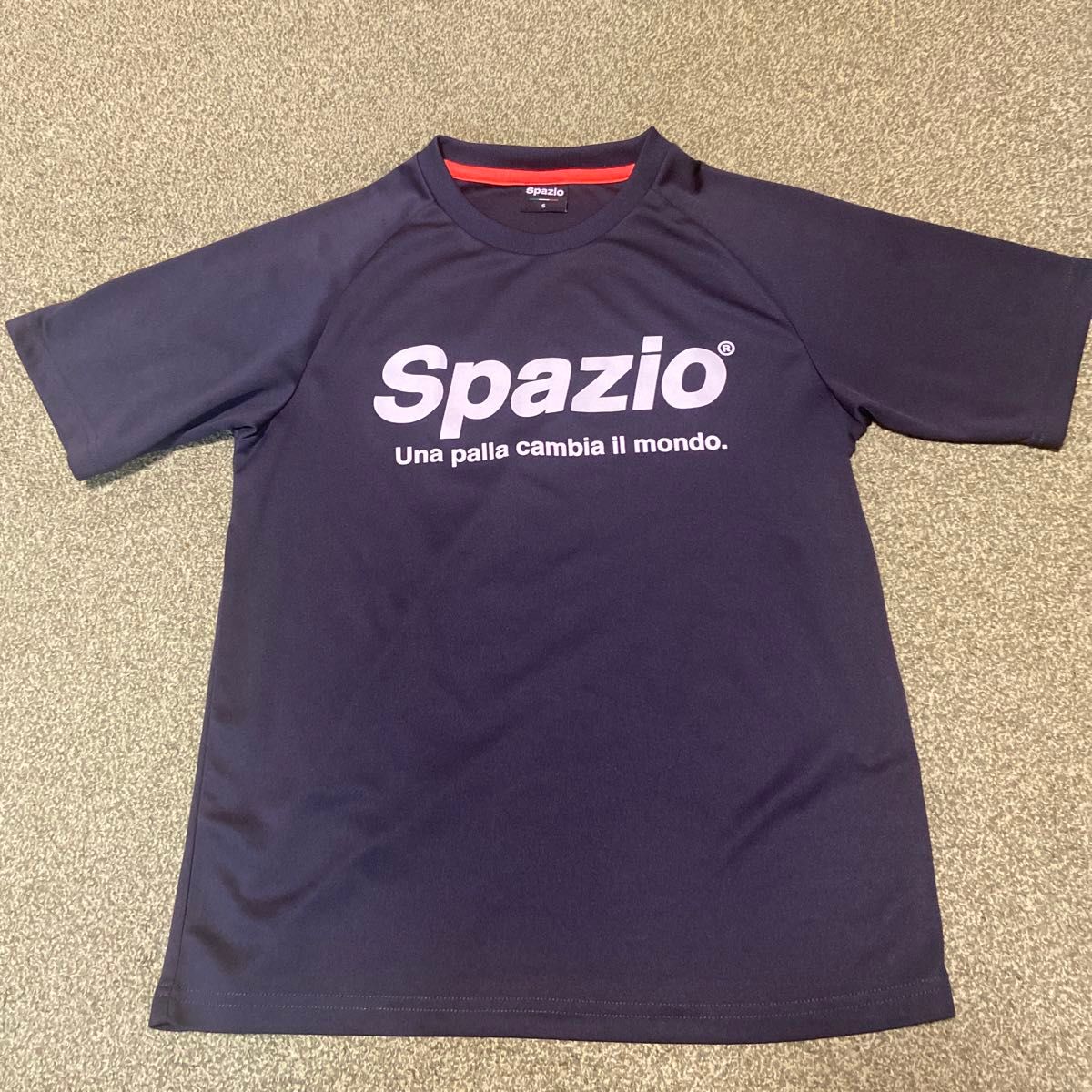 Spazioスパッツィオ ブラック プラシャツ 半袖Tシャツ サッカー フットサル Sサイズ