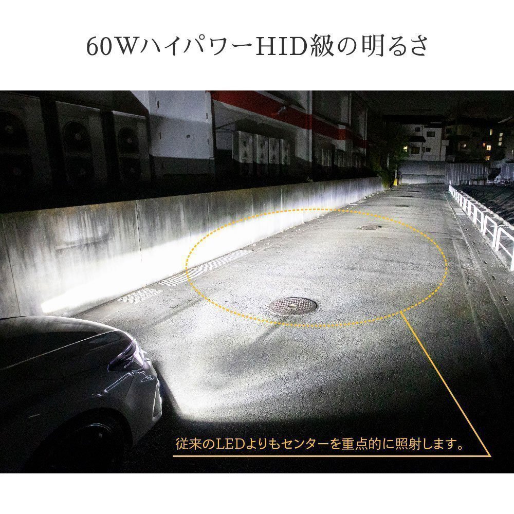 【安心保証】【送料無料】HID屋 LED ヘッドライト 輸入車用 フォグランプ 車検対応 49600cd H4 H8 H10 H11 H16 HB3 HB4 BMW 3シリーズに_画像4