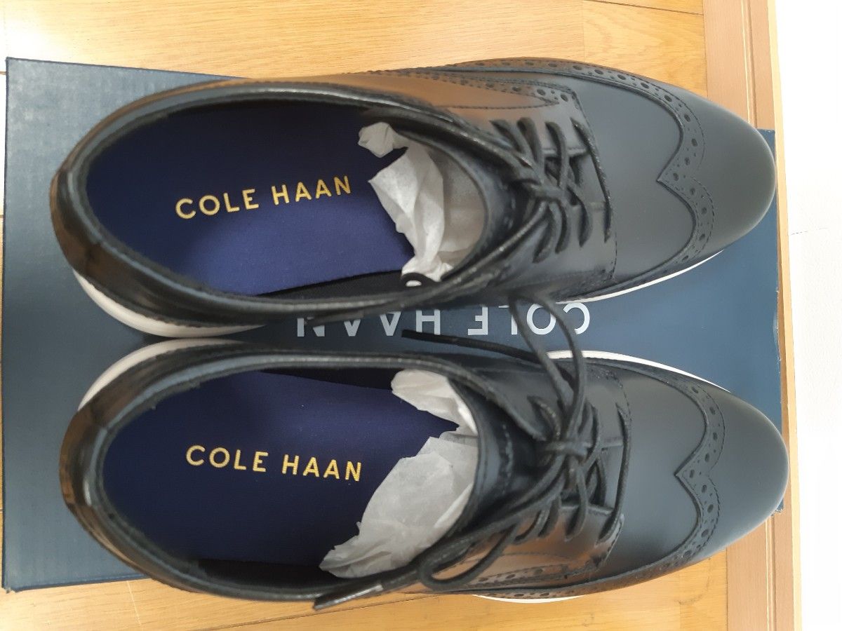 【新品・未使用】COLE HAAN コールハーン グランドプラス ウイングチップ スニーカー シューズ 25.5cm US8