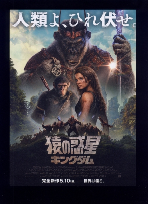 ♪2024年チラシ２種「猿の惑星 キングダム」オーウェンティーグ/フレイヤアーラン ウェス・ボール Kingdom of the Planet of the Apes♪の画像4