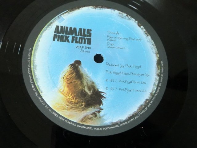 (B)何点でも同送料 LP/レコード/帯/Pink Floyd /Animals /ピンクフロイド /アニマルズ /25AP 340の画像3