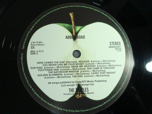 (Q)何点でも同送料 LP/レコード(4)Beatles, The ABBEY ROAD/APPLE/0094638246817/Mfd.in.E.U./ビートルズアビイ・ロードの画像6