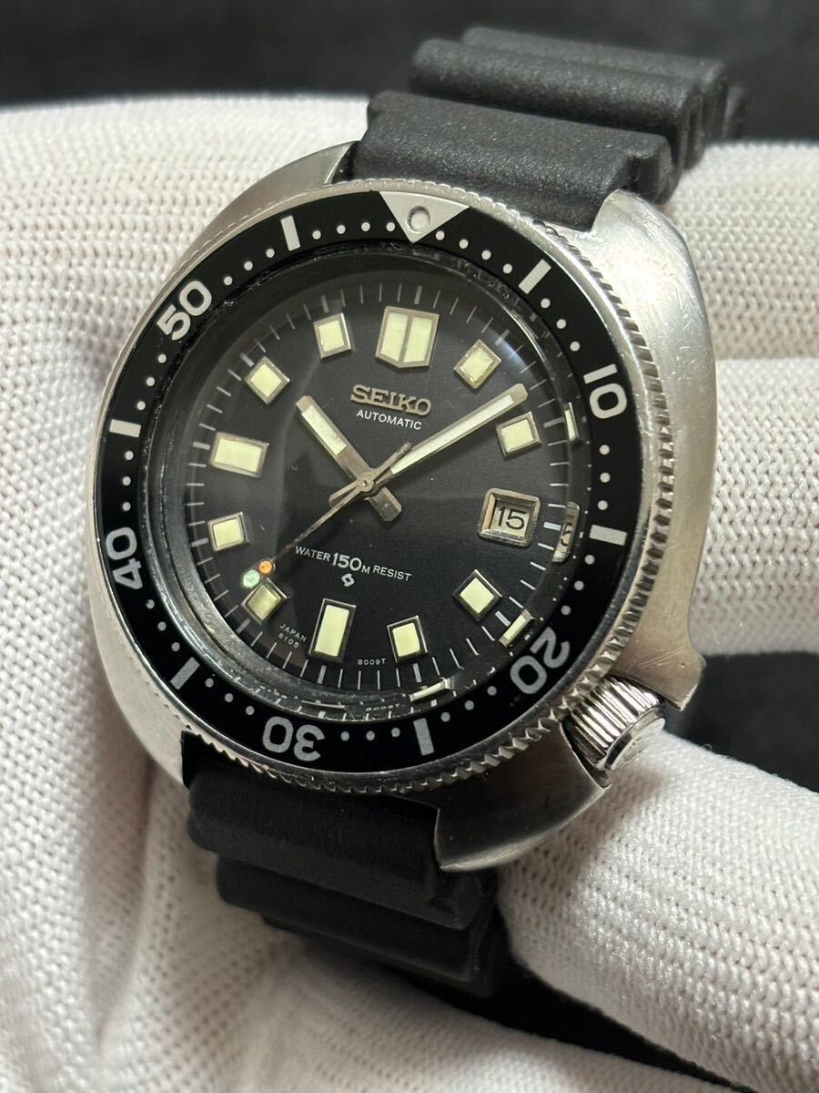 希少 SEIKO セイコー セカンドダイバー 植村ダイバー 6105-8110 稼働品 風防交換済み◎美品_画像2