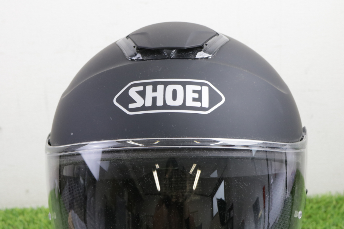 【巾着・説明付き】SHOEI J-Cruise フルフェイスヘルメット 57㎝ ショウエイ ブラックカラー 趣味 初心者 コレクション 015FCKFR30の画像3