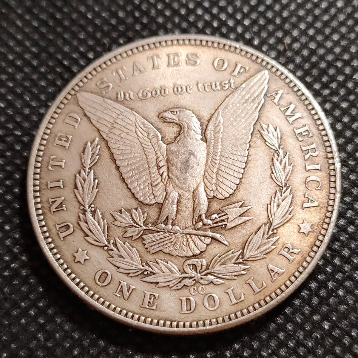 4829 アメリカ古銭 ルンペン貨幣 約38mm イーグル チャレンジコイン ゴルフマーカー コイン アンティーク ホーボーの画像2
