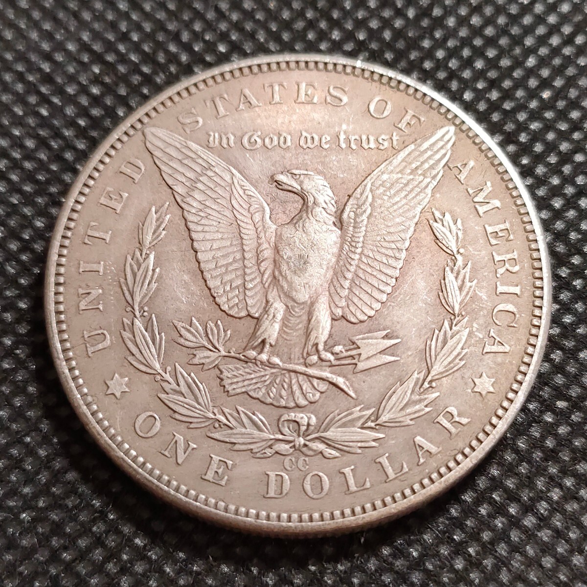 5022 アメリカ古銭 ルンペン 約38mm イーグル チャレンジコイン ゴルフマーカー コイン アンティーク ホーボーの画像2