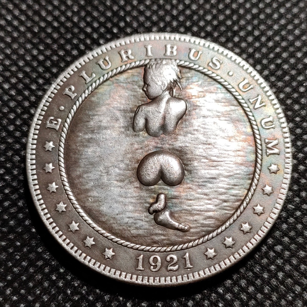 5705　アメリカ古銭　ルンペン　約38mm　イーグル　チャレンジコイン　コイン　アンティーク　ホーボー_画像1
