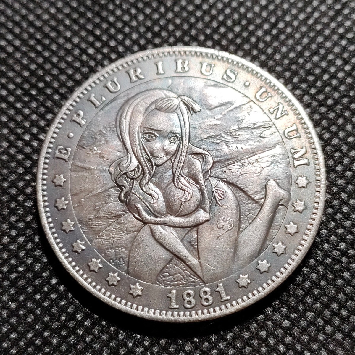 5710 アメリカ古銭 ルンペン 38mm イーグル チャレンジコイン コイン アンティーク ホーボーの画像1